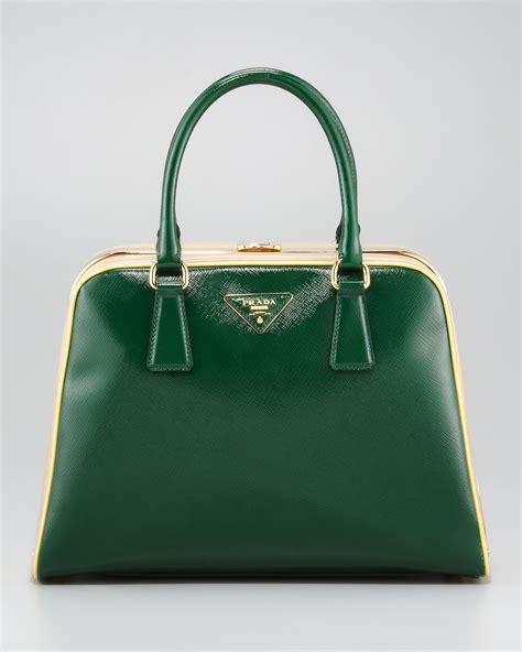 prada green beach bag